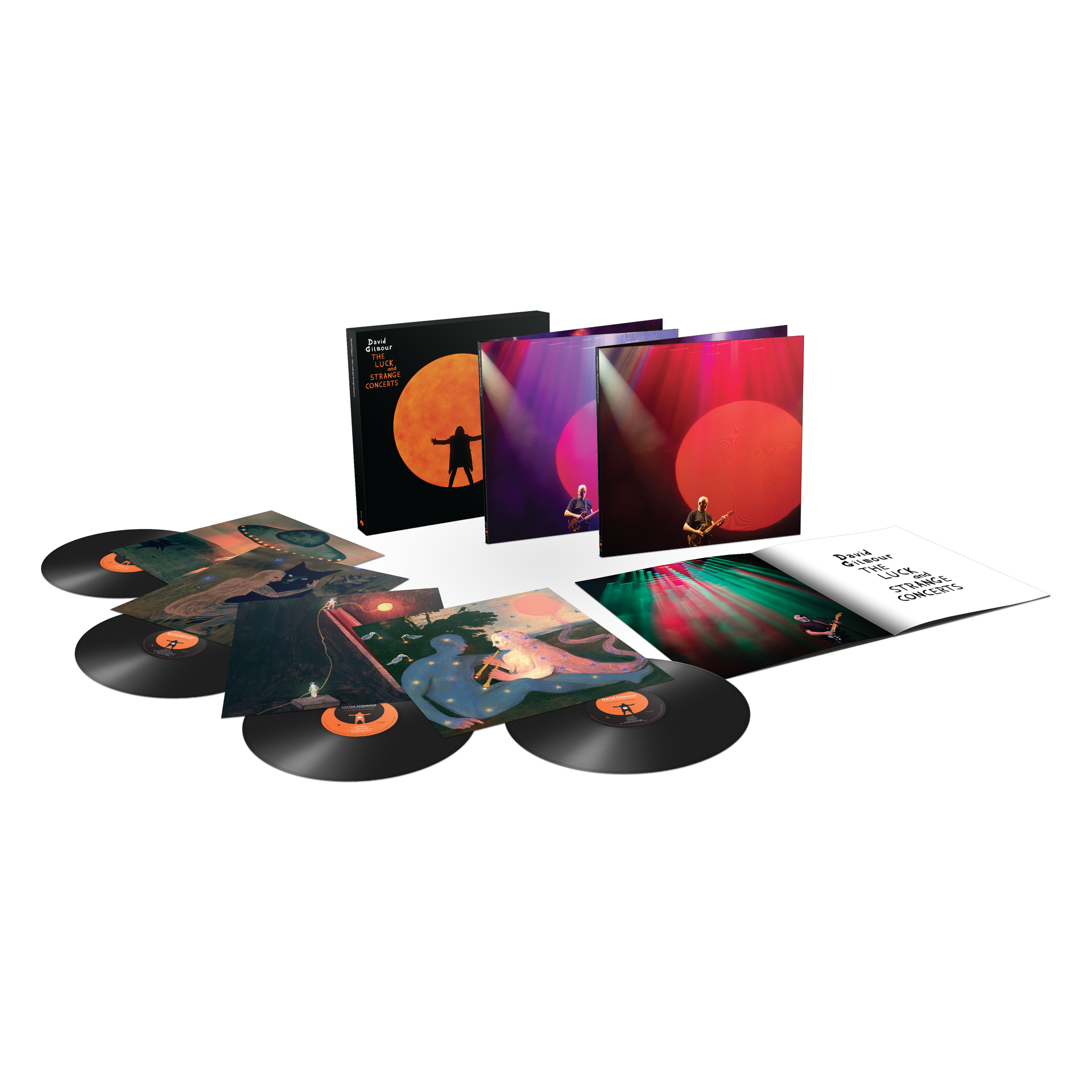 David Gilmour - The Luck and Strange Concerts 4LP Box Set – Sony David Gilmour - The Luck and Strange Concerts 4LP Box Set – Sony