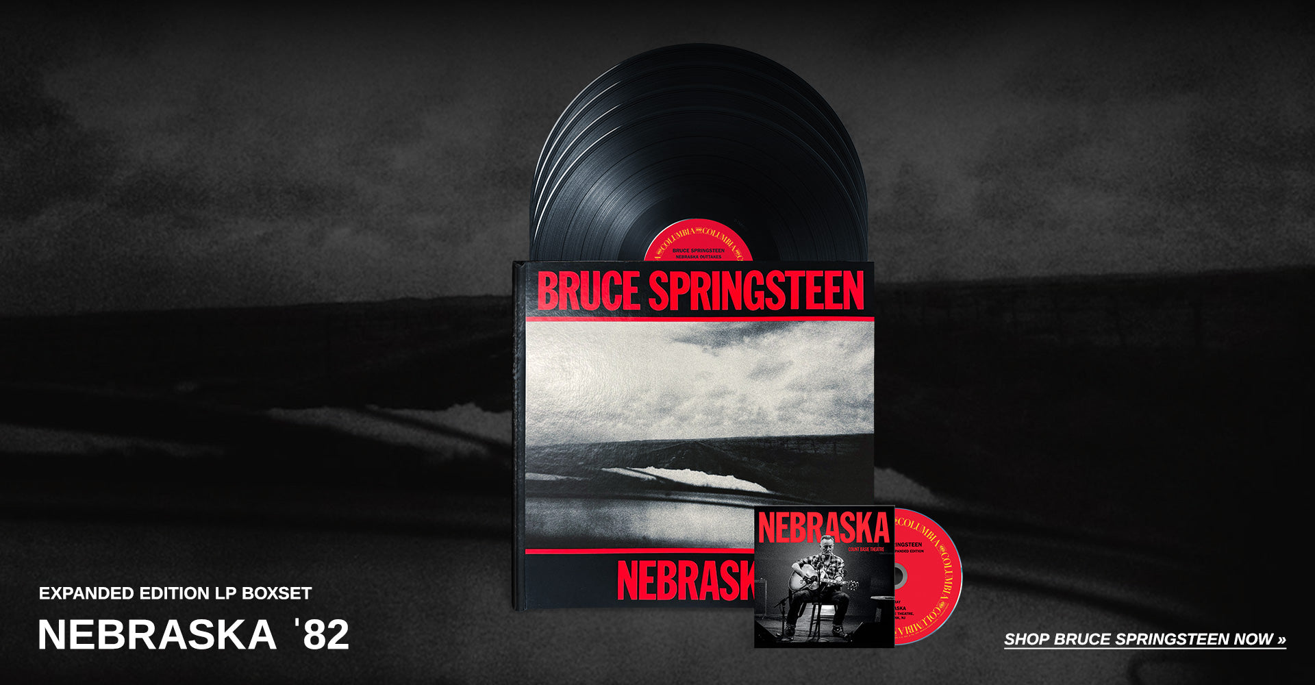 Nebraska '82 expanded edition LP boxset. Shop Bruce Springsteen now.