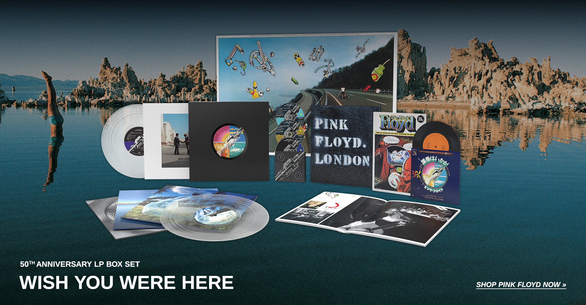 Wish You Were Here 50th Anniversary LP box set. Shop Pink Floyd now.