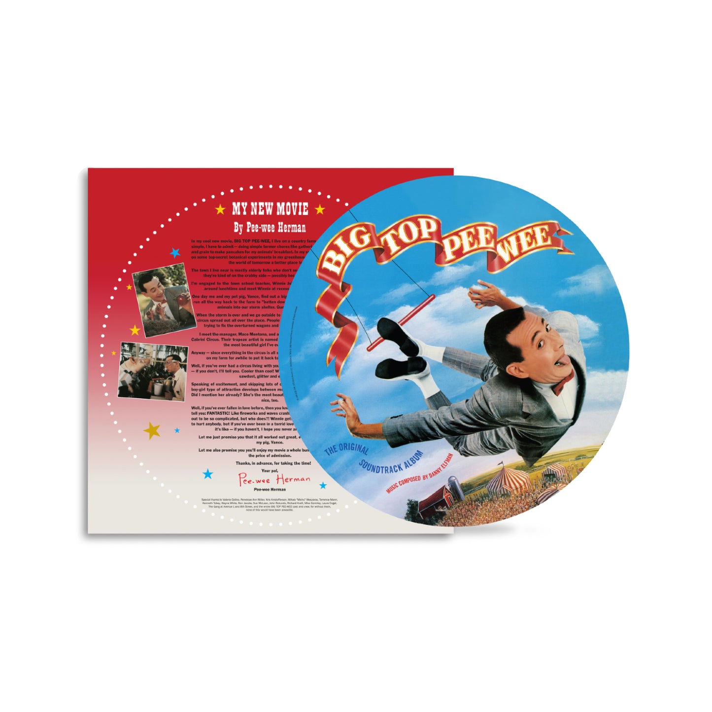 Danny Elfman - Big Top Pee-Wee (The Original Soundtrack Album) Picture Disc LP